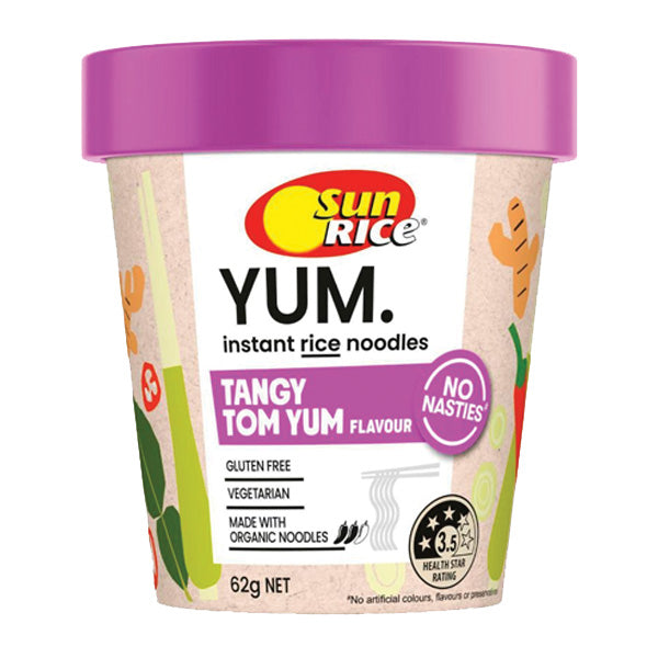 Sunrice Yum Instant Rice Noodle 62g Varieties