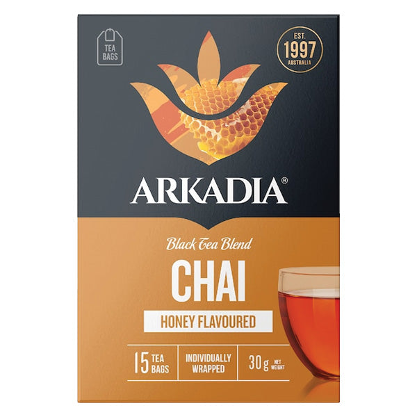 Arkadia Chai Tea Bags Honey 15pk
