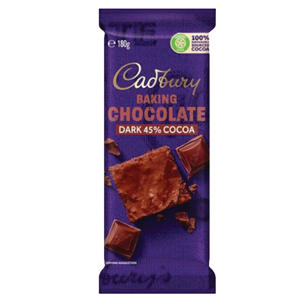 Cadbury Baking Chocolate Dark 180g