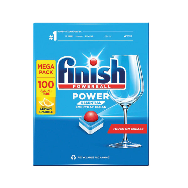 Finish Dishwash Tablets Powerball Essential Lemon 100pk