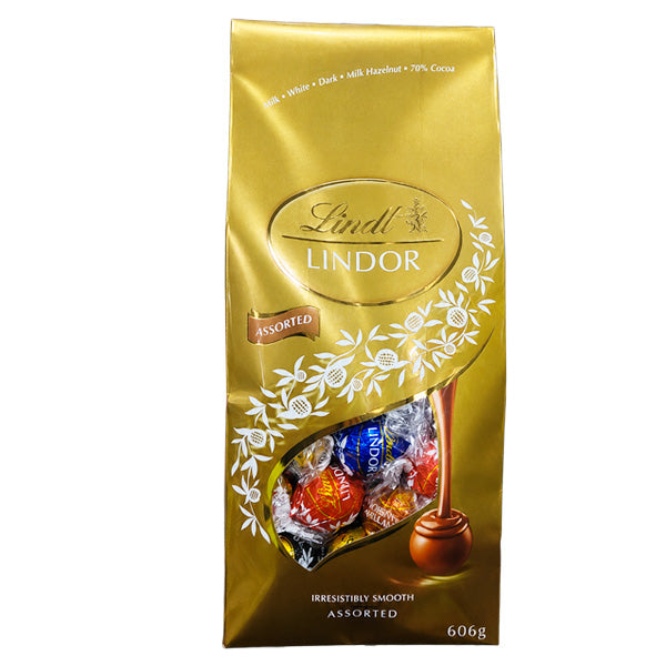 Lindt Lindor Assorted Chocolate Bag 606g
