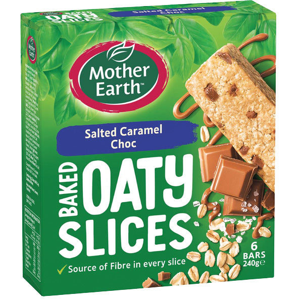 Mother Earth Oaty Slices Salted Caramel 240g