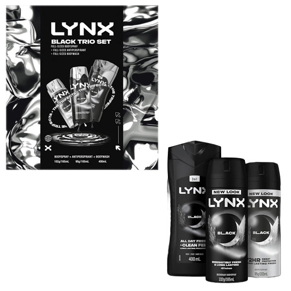 Lynx Black Trio Set 3pk
