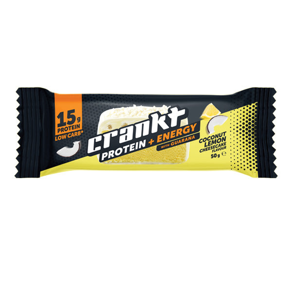Crankt Protein+ Energy Bar Coconut Lemon Cheesecake 50g