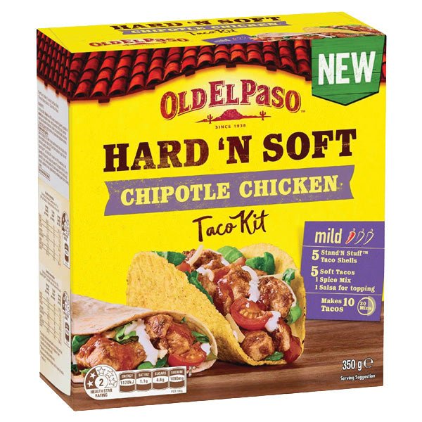 Old El Paso Hard & Soft Chipotle Kit 350g