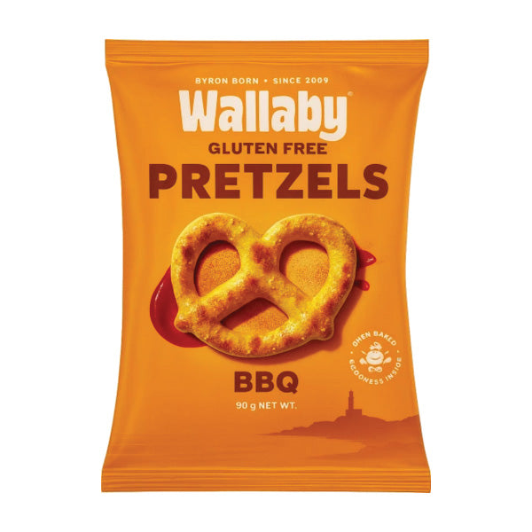 Wallaby Gluten Free Pretzels BBQ 90g