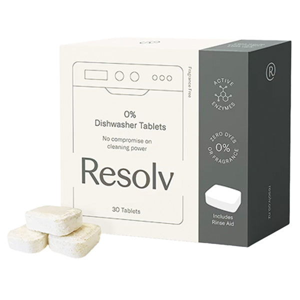 Resolv Dishwashing Tablets All in 1 with Rinse Aid 30pk