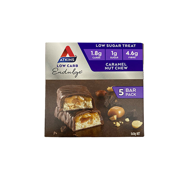 Atkins Caramel Nut Chew 5 Pack 5x34g