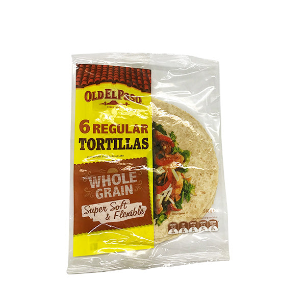 Old El Paso 6 Regular Tortillas Wholegrain 240g