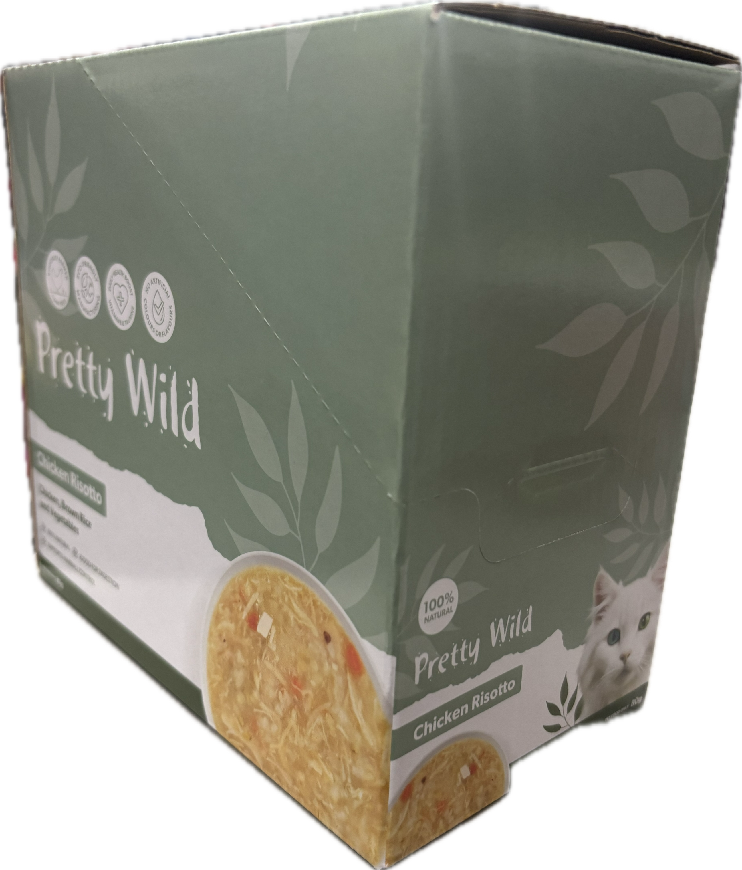 Pretty Wild Chicken Risotto Cat Food 80g - Box of 15 for $5
