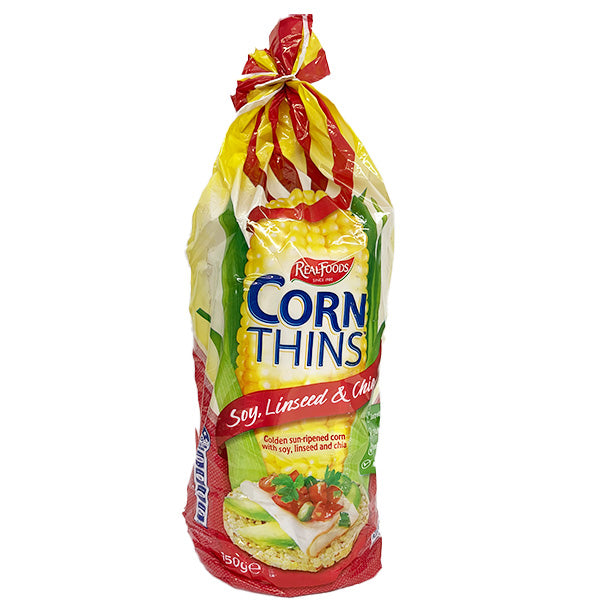 Corn Thins Soy & Linseed 150g