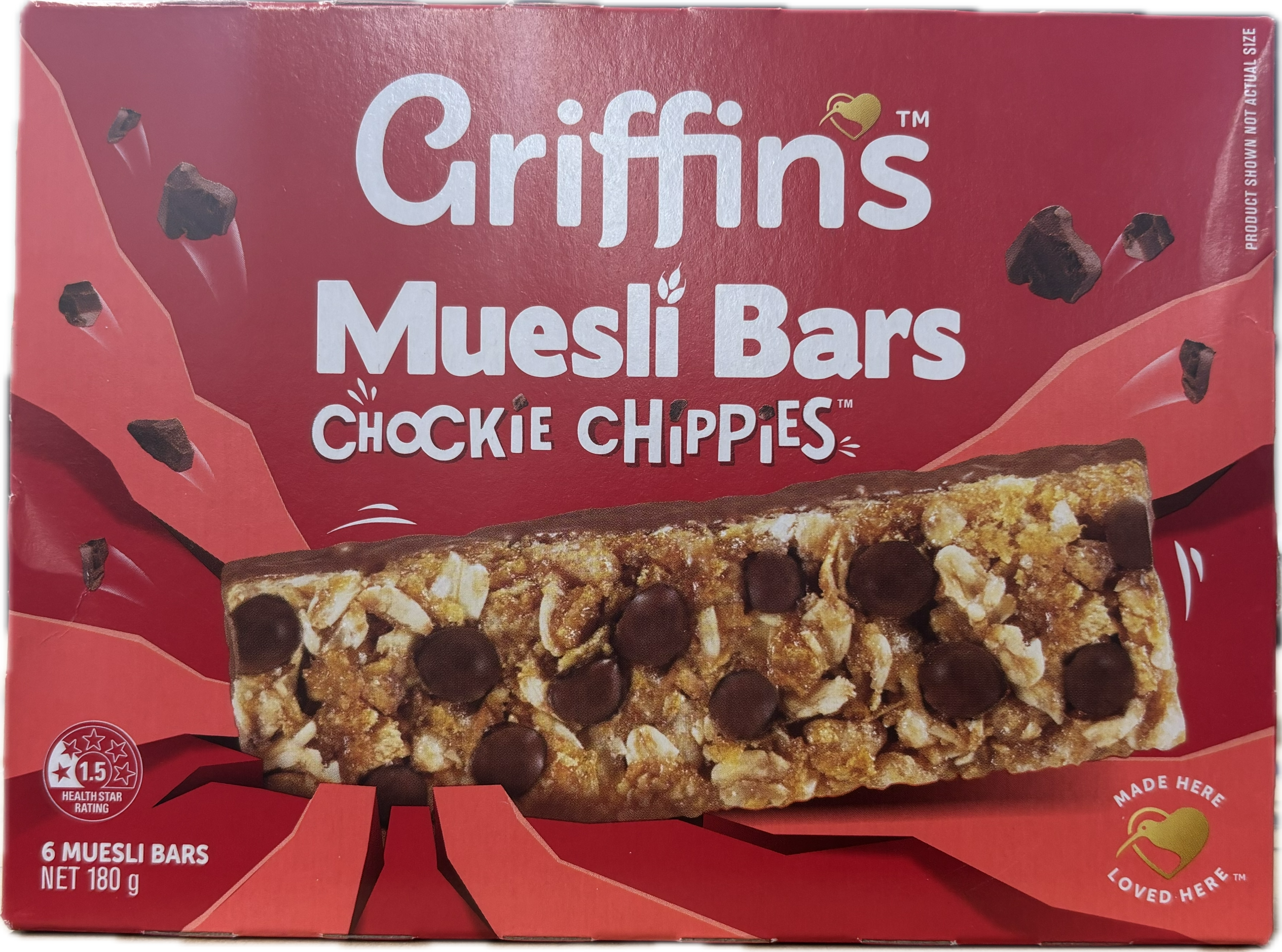 Griffins Muesli Bars Chockie Chippies 6pk 180g