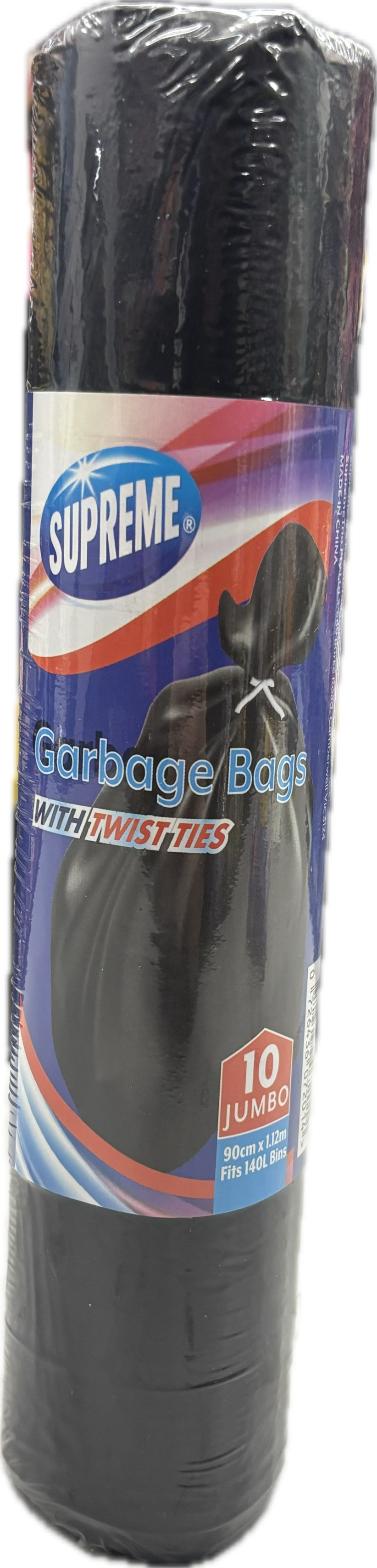 Supreme Garbage Bags Jumbo 140L 10pk