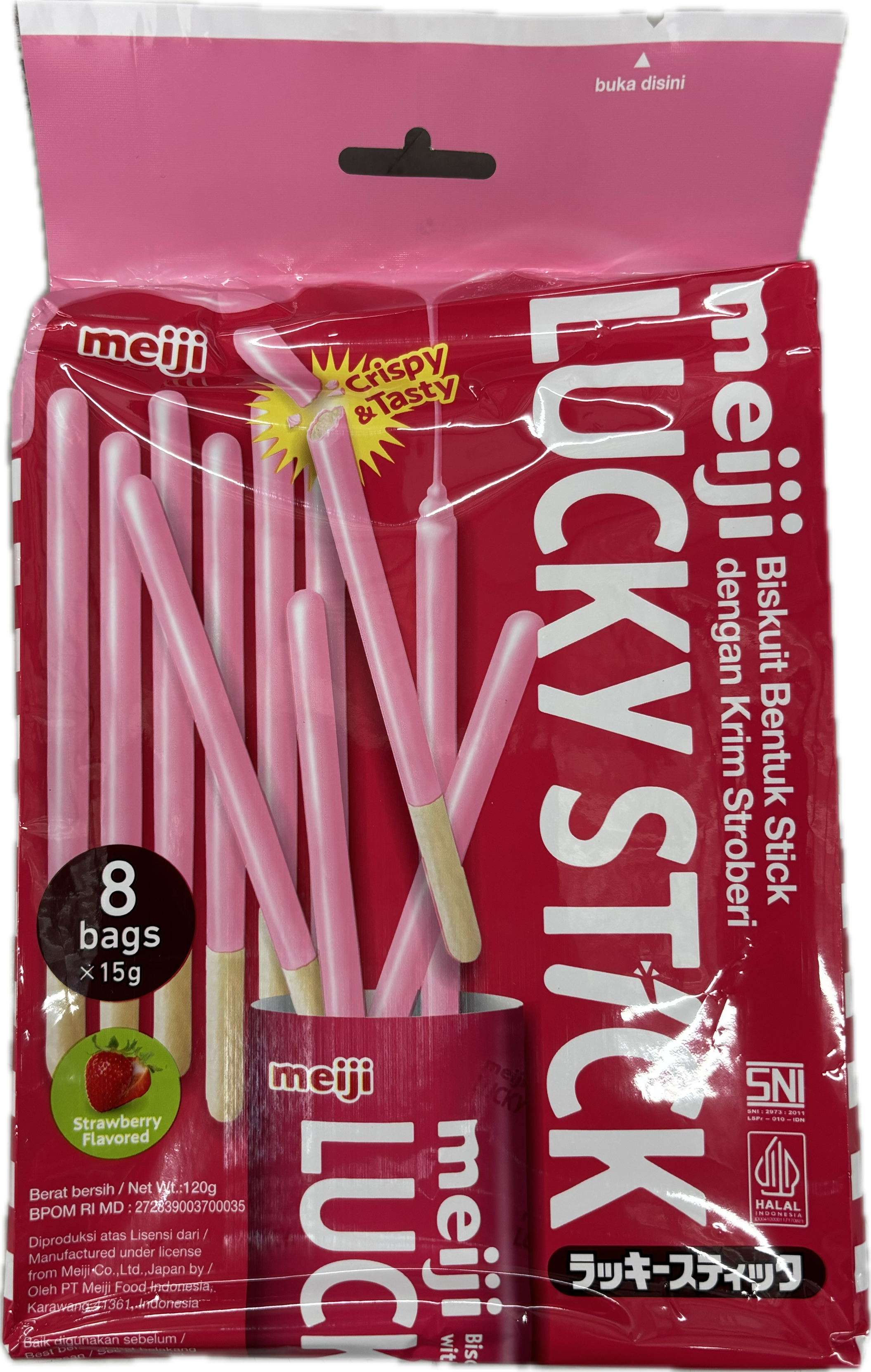 Meiji Lucky Strawberry Stick 120g