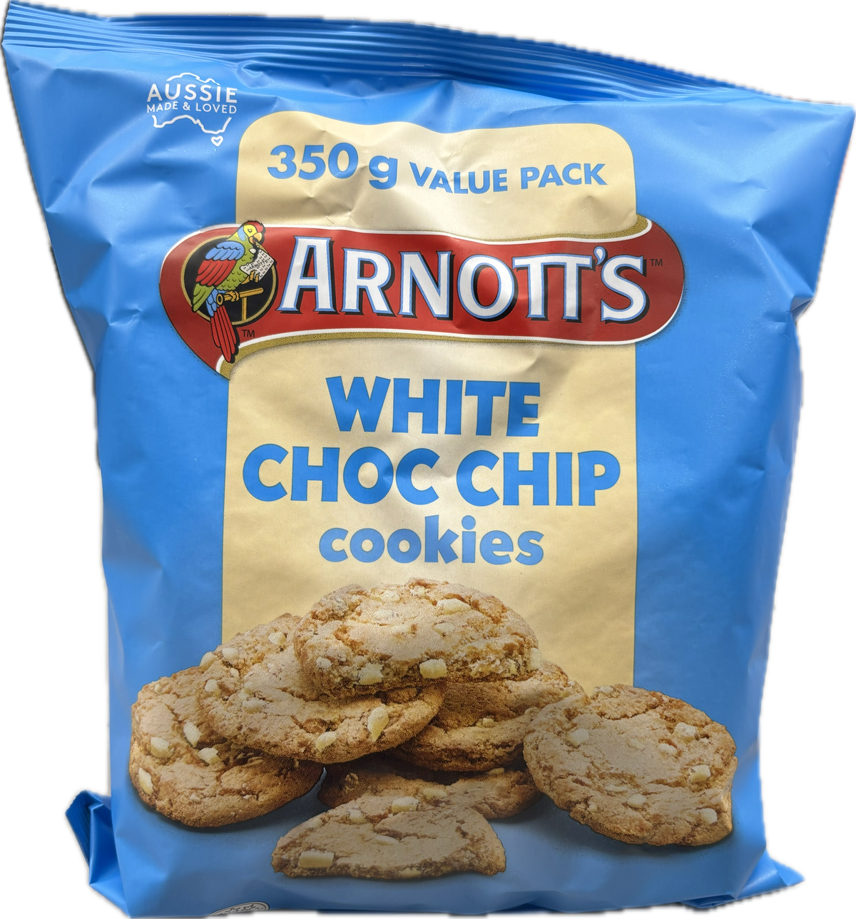 Arnott's White Choc Chip Cookies Value Pack 350g