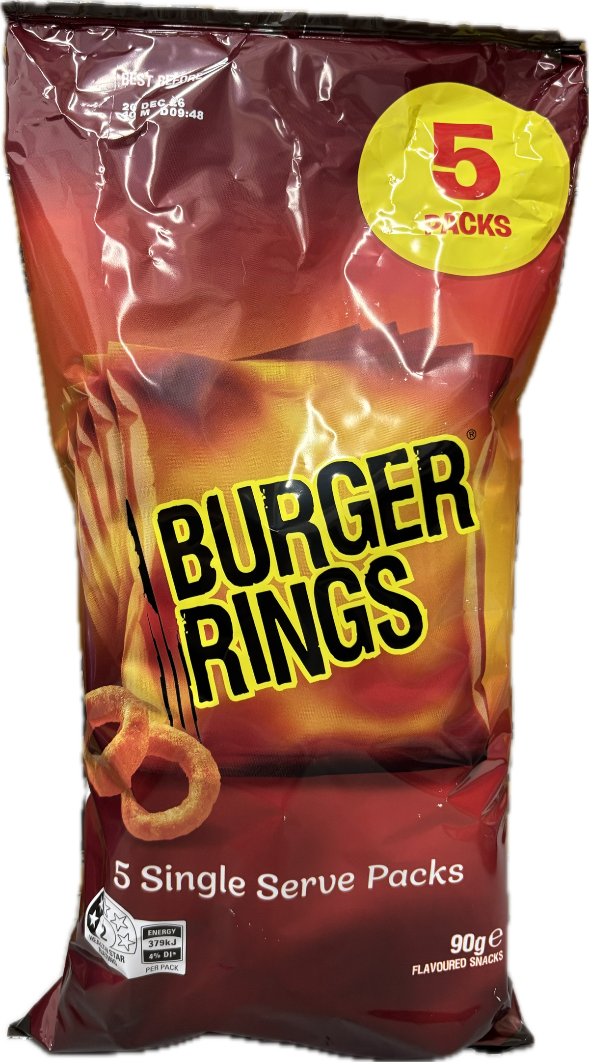 Smith's Burger Rings 5pk