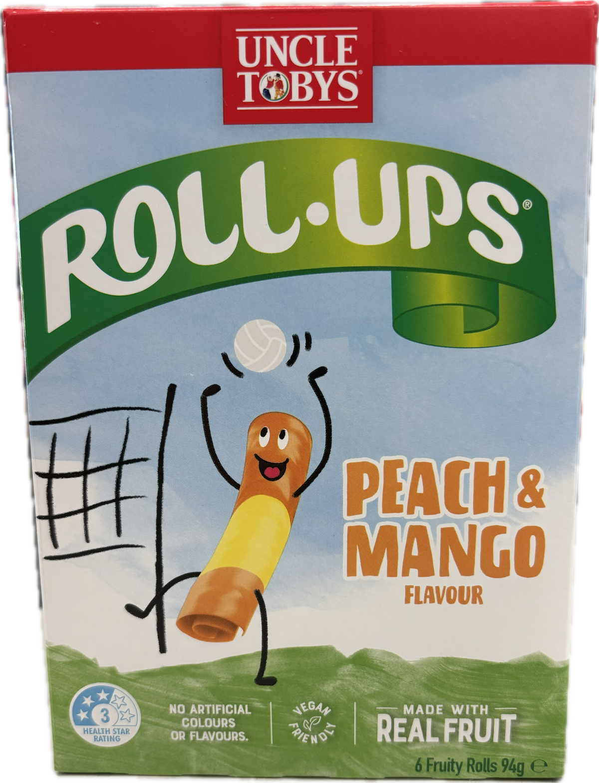 Uncle Toby's Roll Up's Peach & Mango 6pk