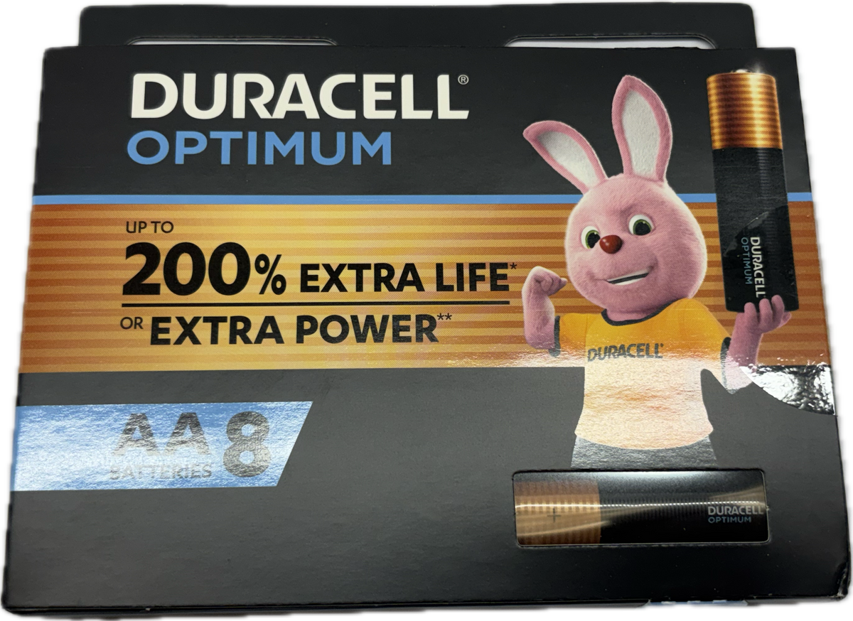 Duracell Optimum Batteries AA 8PK