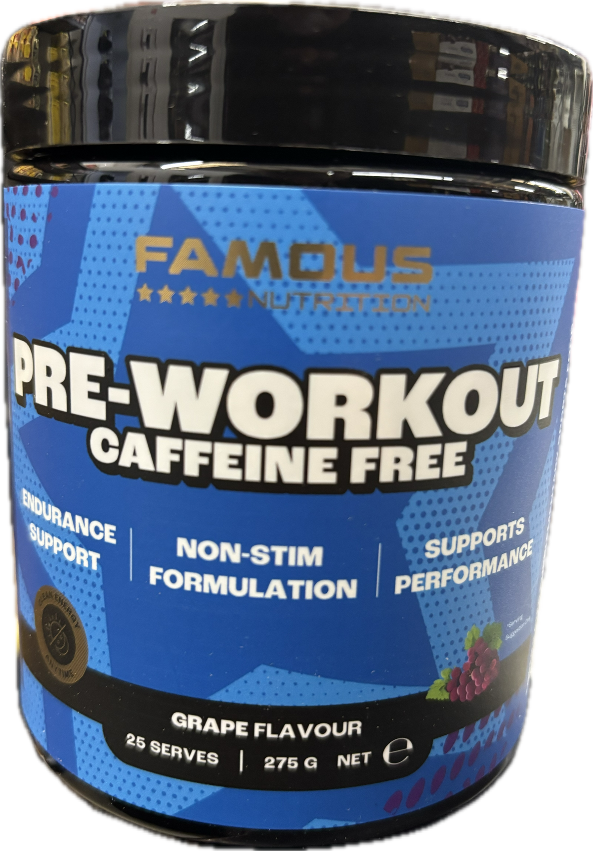 Famous Nutrition Pre Workout Grape 275g