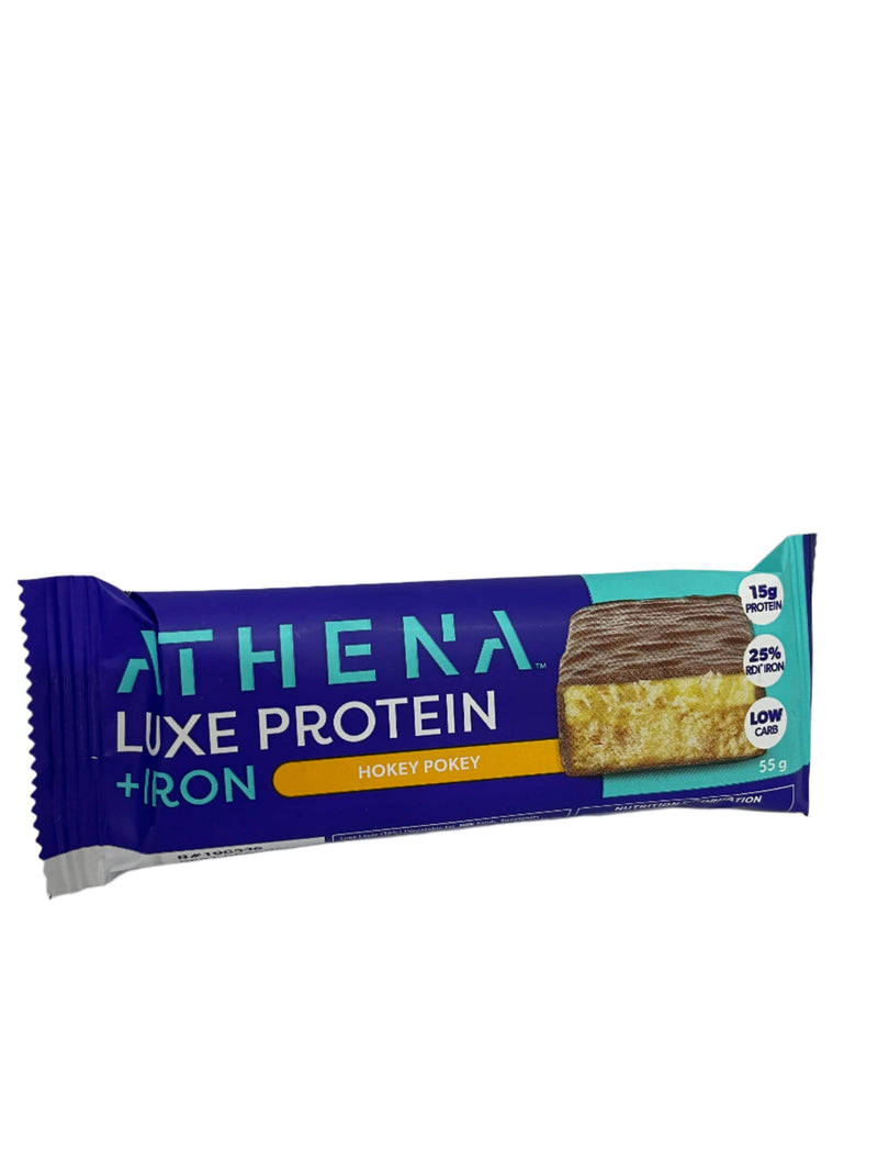 Athena Luxe Protein + Iron Protein Bars 55g Varieties