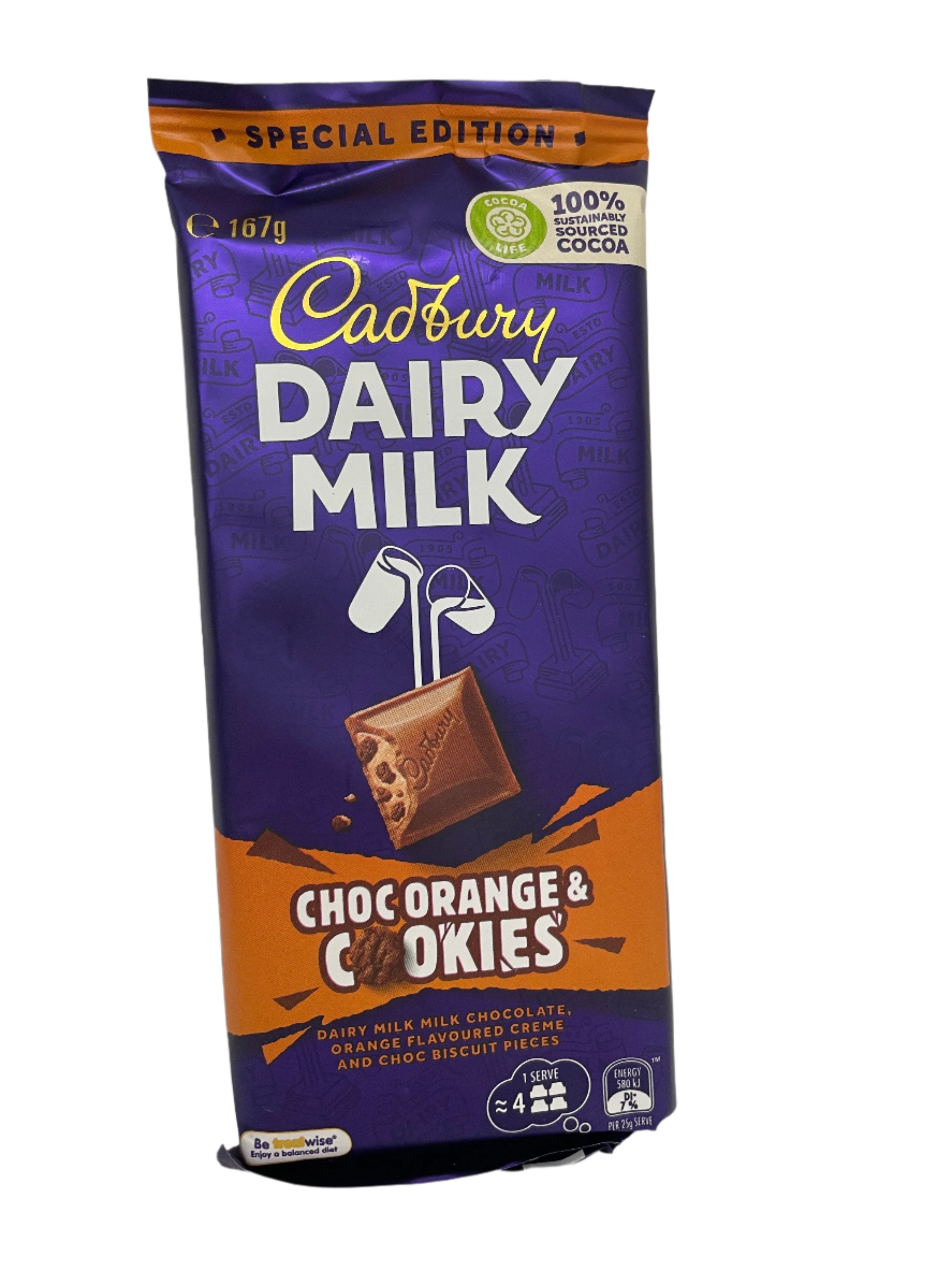 Cadbury Orange Cookie Block 167g