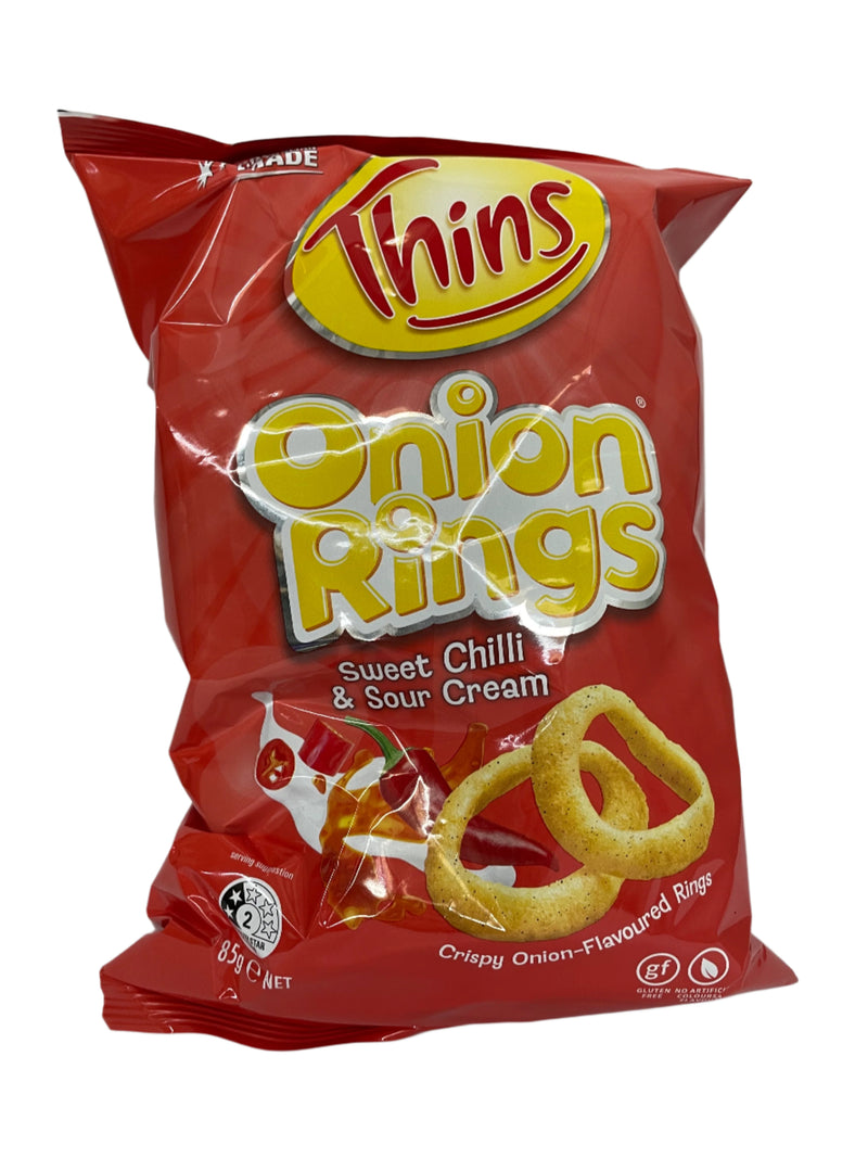 Thins Onion Rings Sweet Chilli & Sour Cream 85g