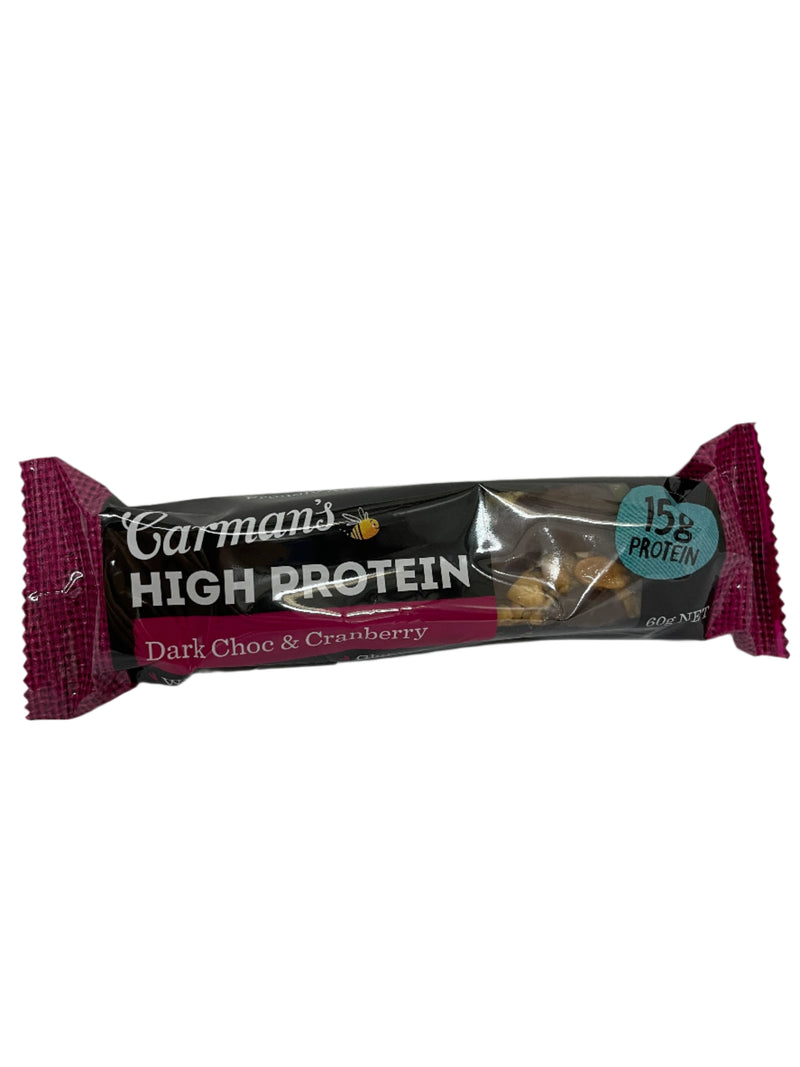 Carman's Protein Bar Cranberry & Dark Choc 60g