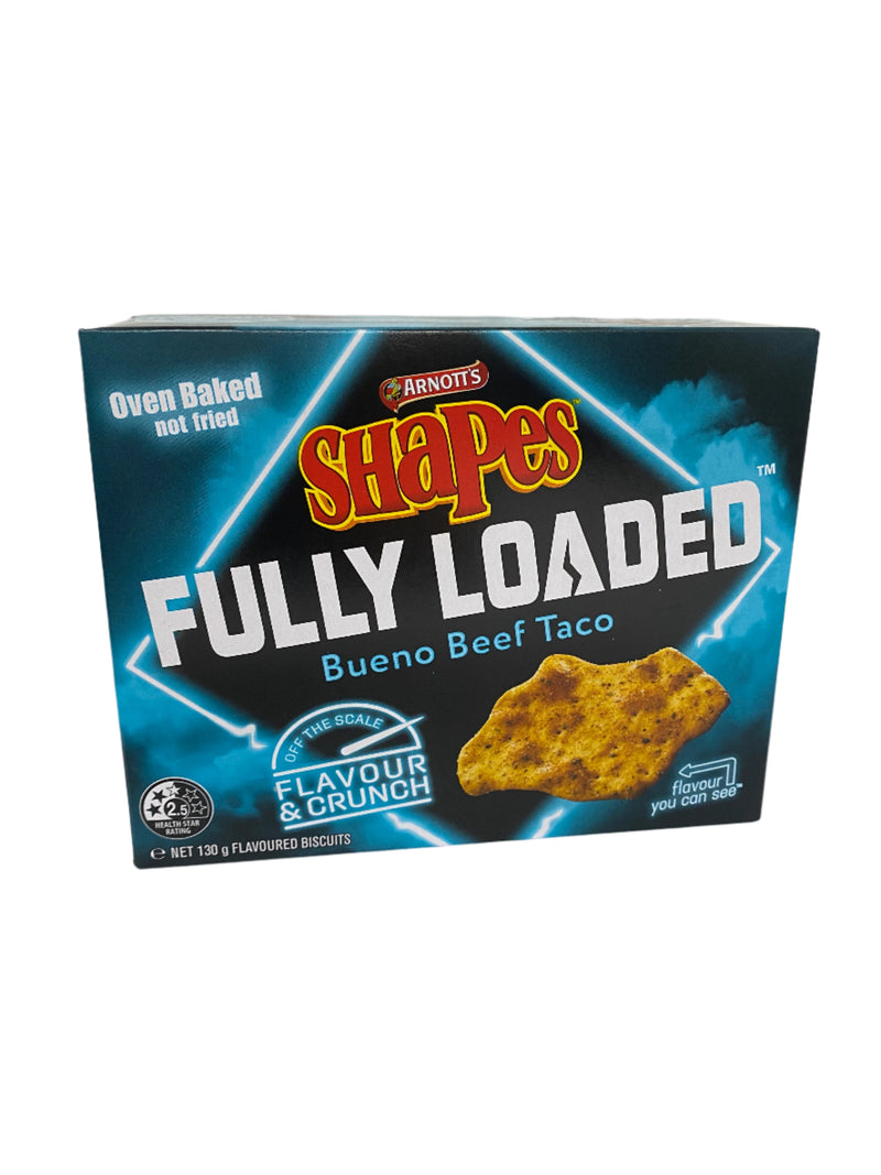 Arnott's Shapes Fully Loaded Bueno Beef Taco 130g