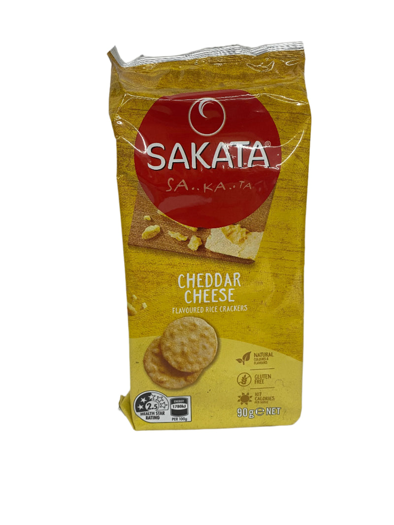Sakata Rice Cracker Cheddar Cheese 90g