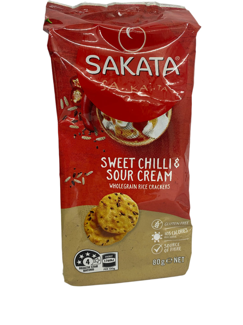 Sakata Sweet Chilli & Sour Cream Crackers 80g