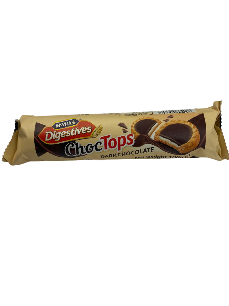 McVites Digestives Choc Tops Dark Chocolate 100g