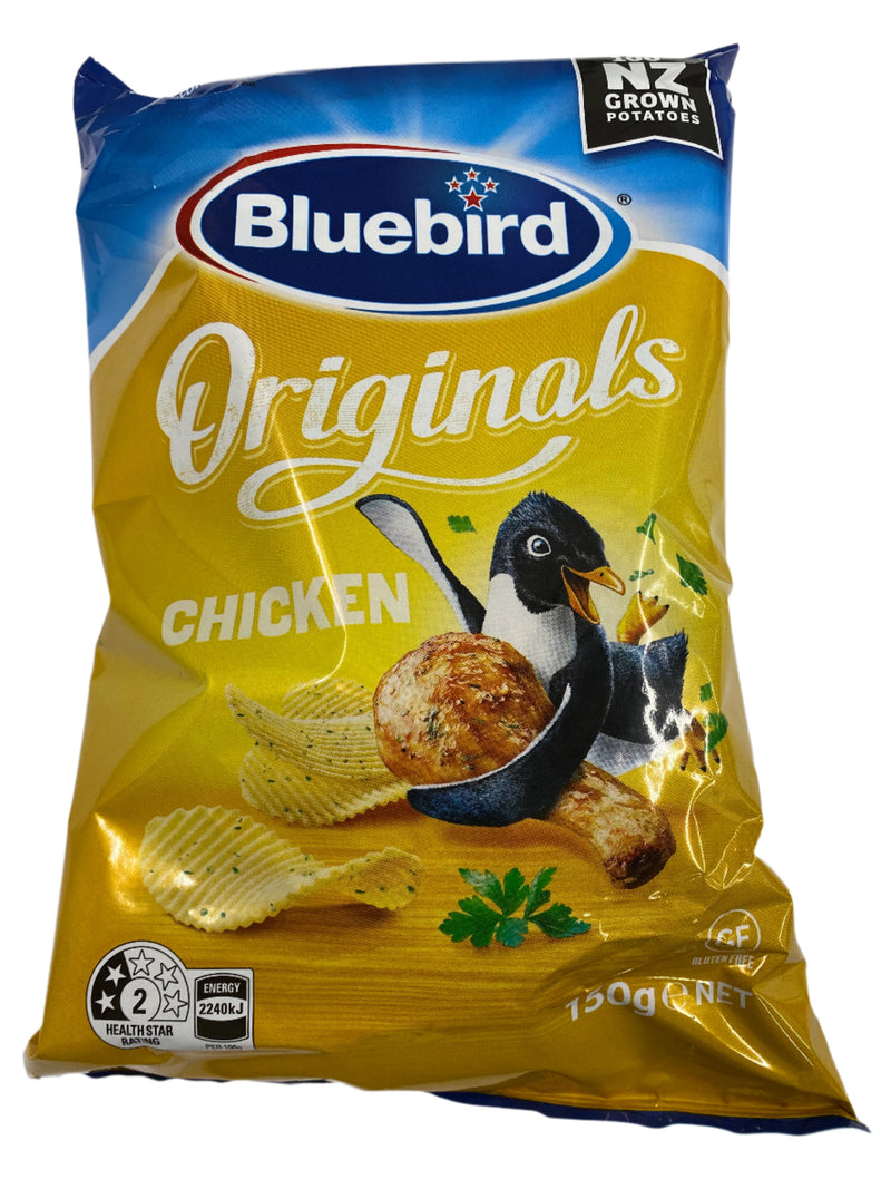 Bluebird Originals Chips 150g Varieties