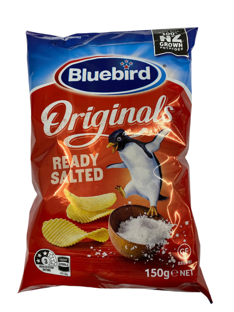 Bluebird Originals Chips 150g Varieties