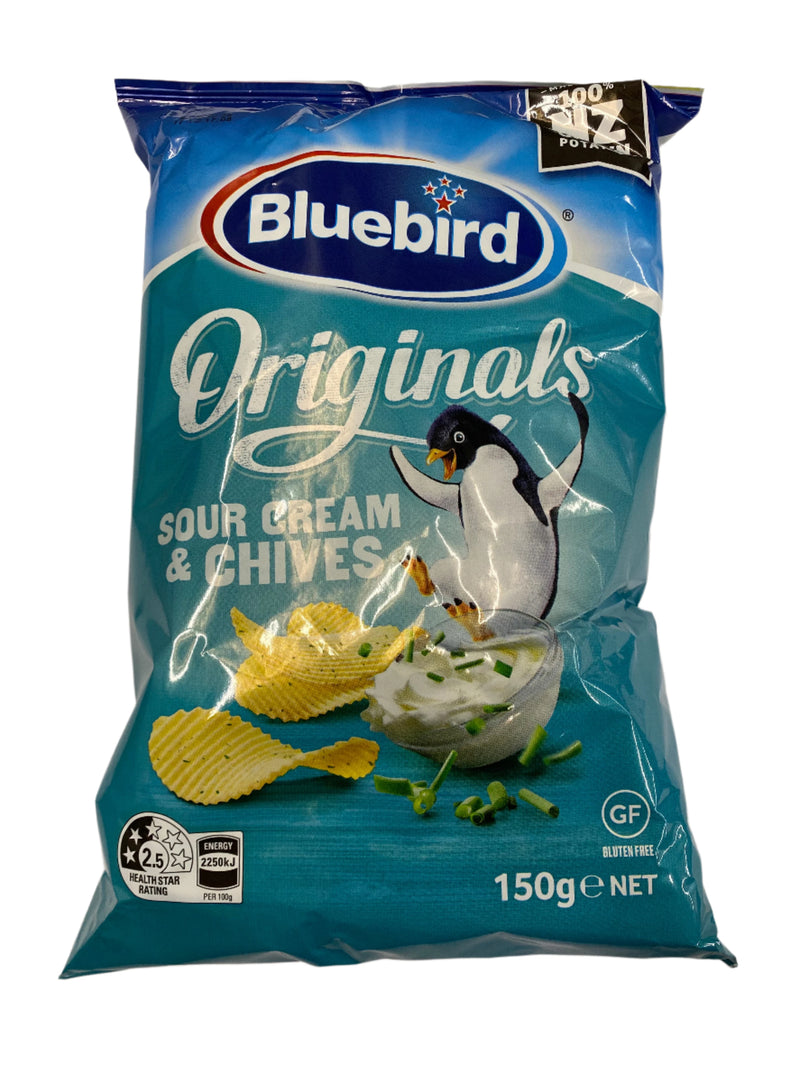 Bluebird Originals Chips 150g Varieties