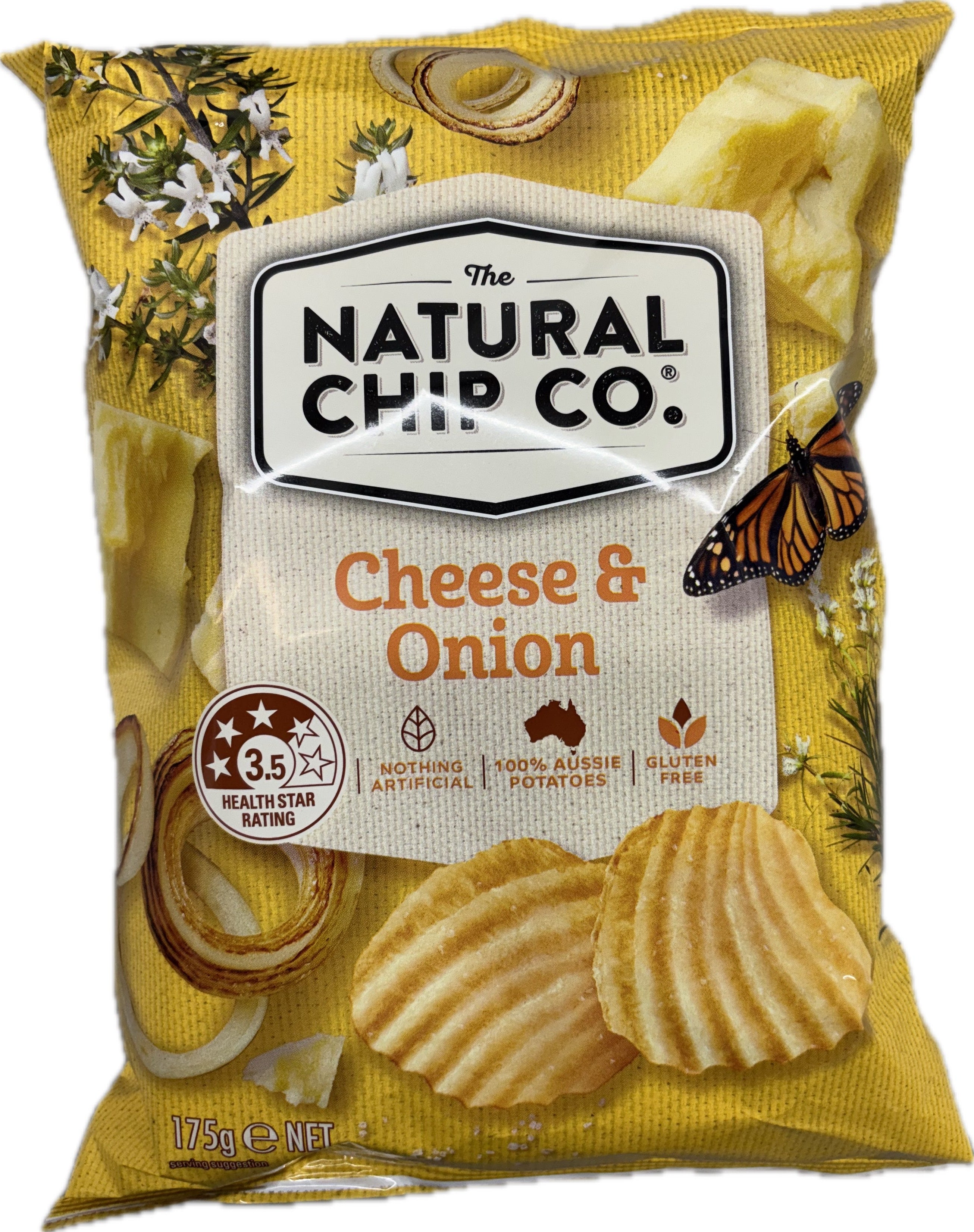 The Natural Chip Co. Cheese & Onion 175g