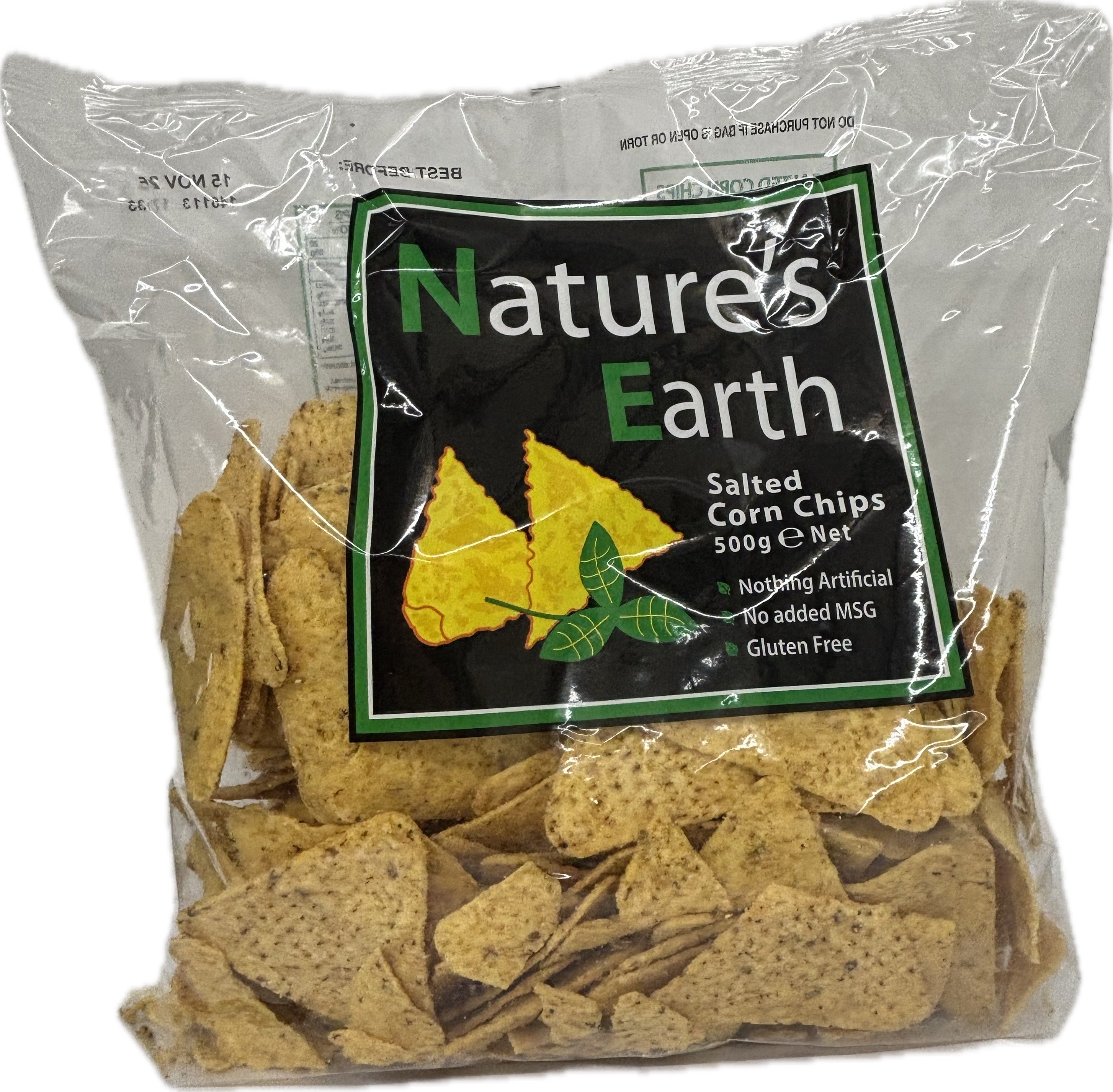 Natures Earth Corn Chip Varieties 500g