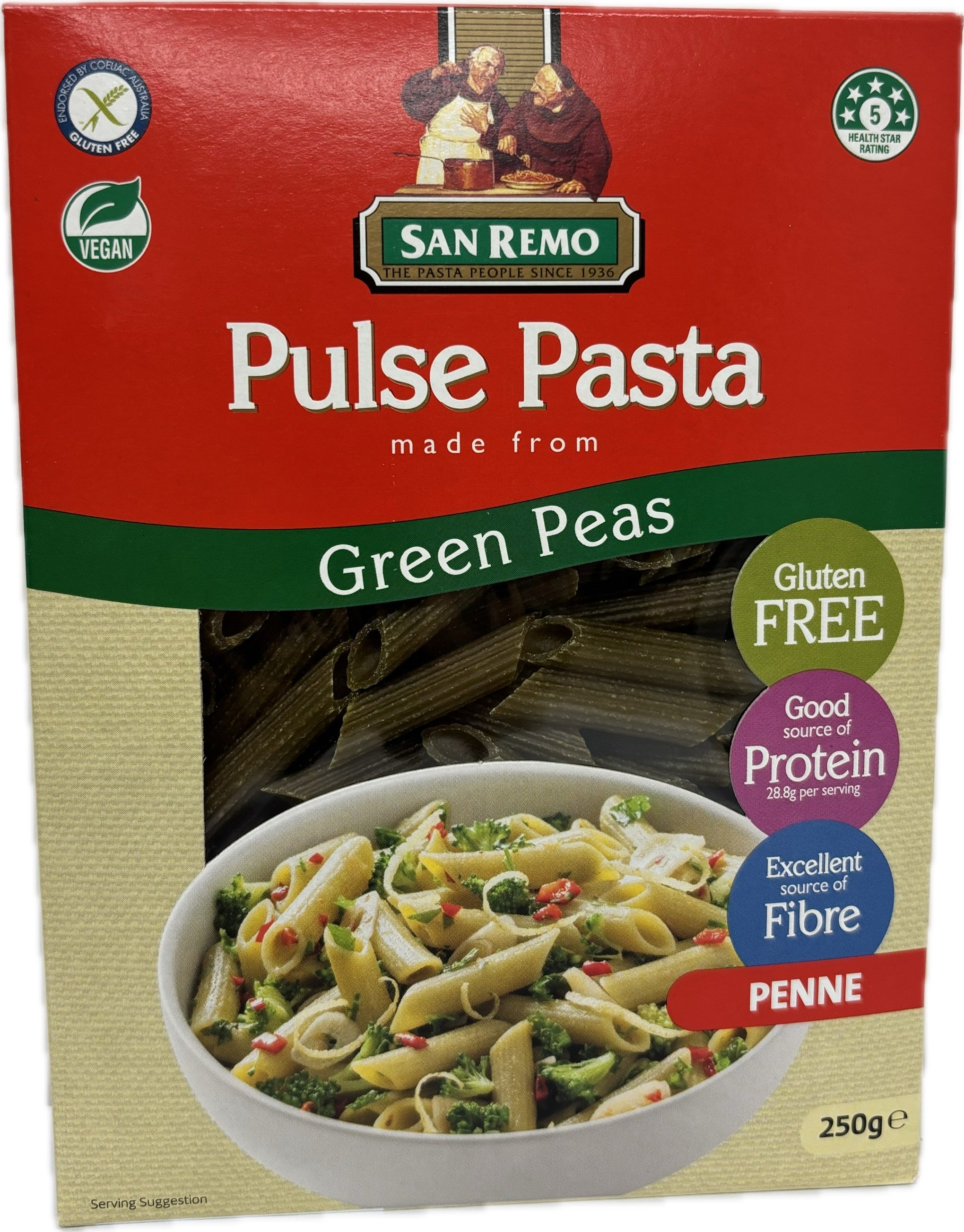 San Remo Pulse Pasta Peas Penne 250g