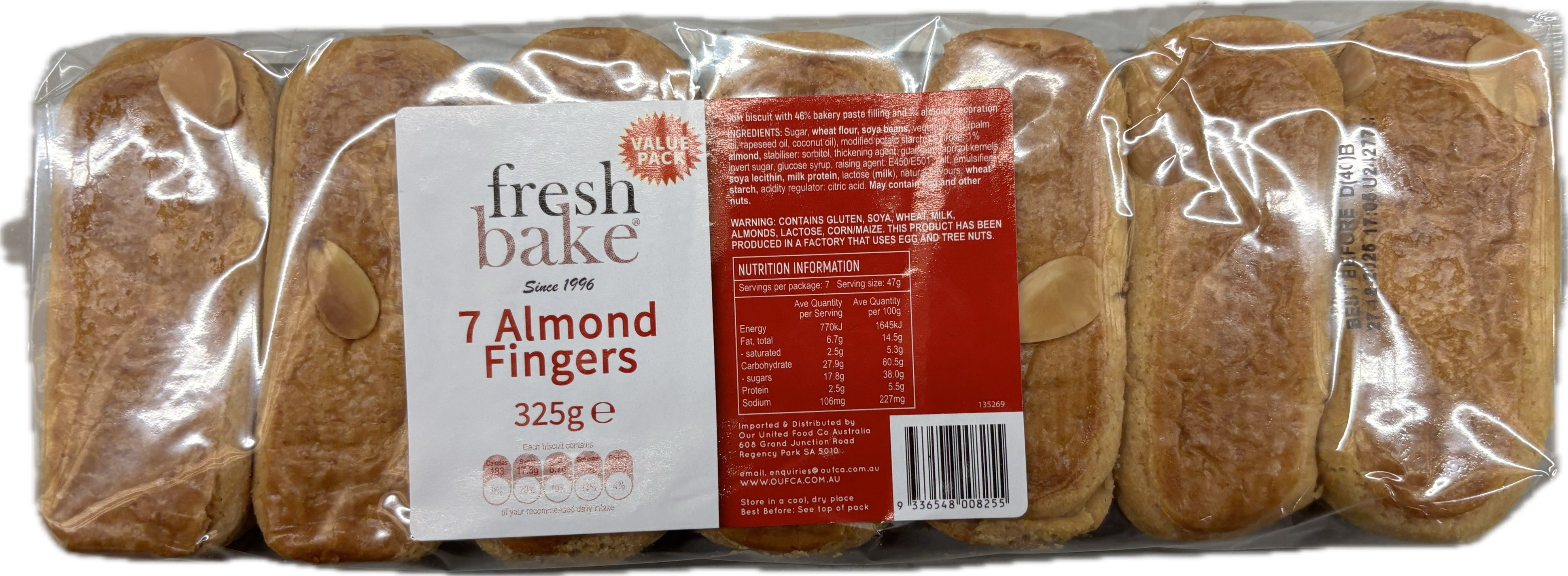 Freshbake Almond Fingers 325g