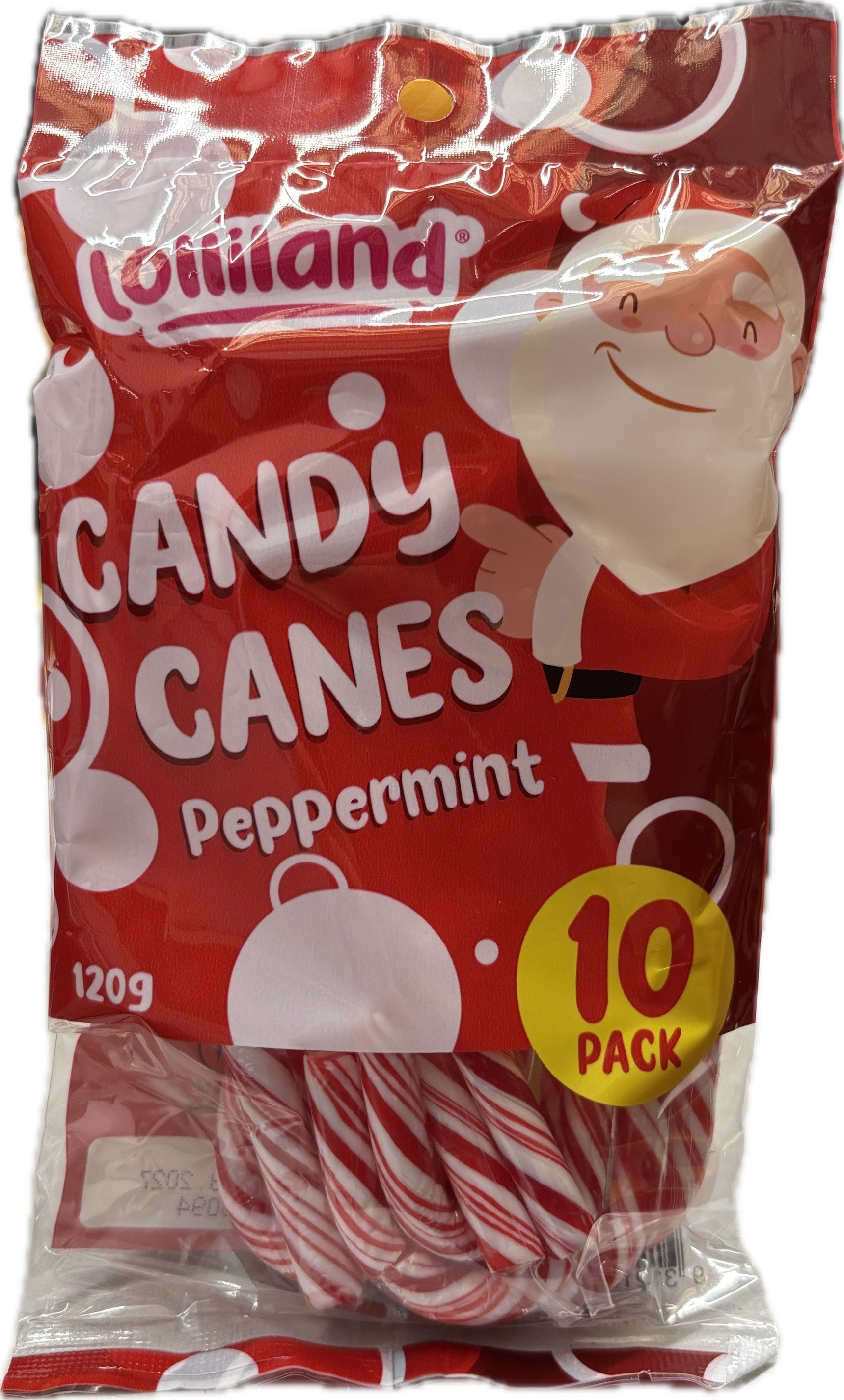 Lolliland Candy Canes Peppermint 10pk 120g