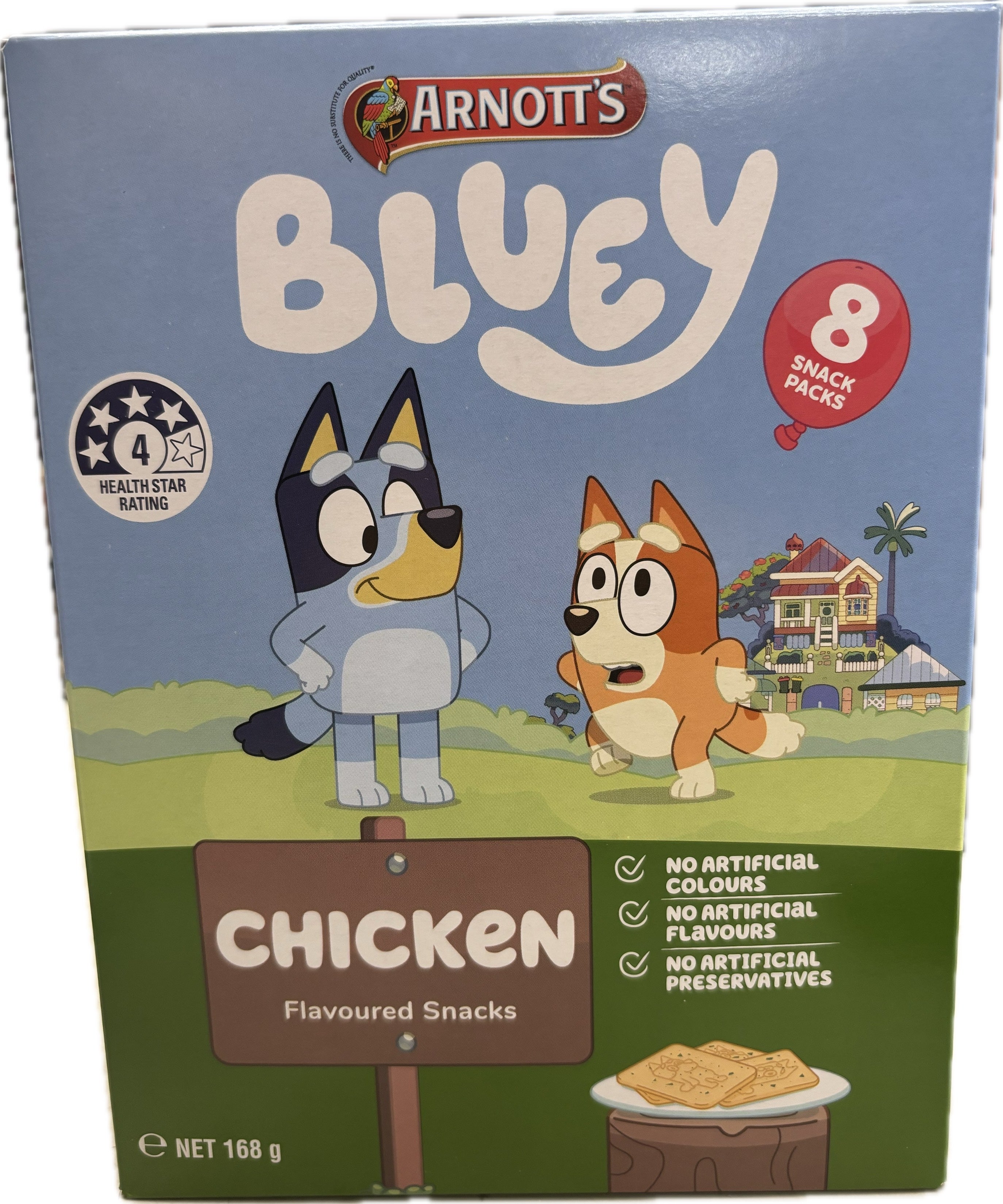 Arnott's Bluey Chicken Snacks 168g