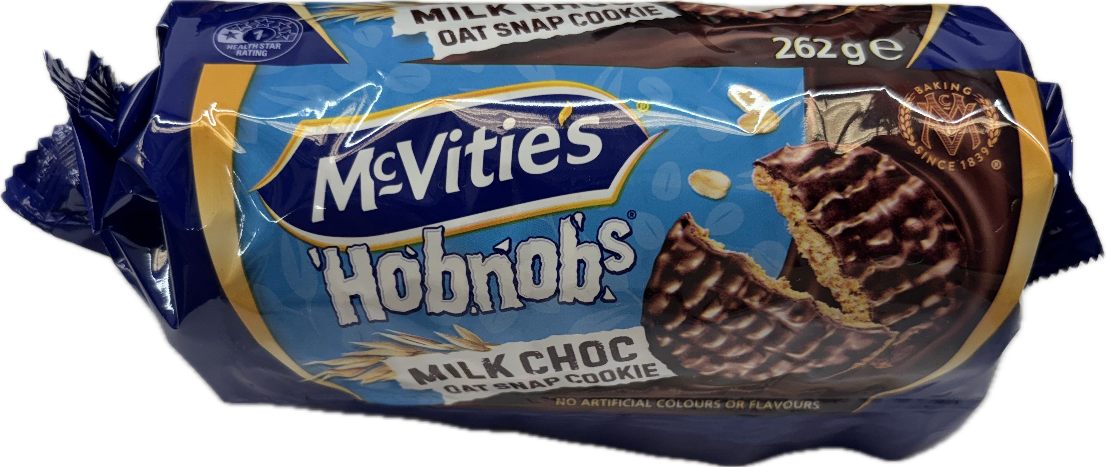 McVites Hobnobs Milk Choc Oat Snap Cookie 262g