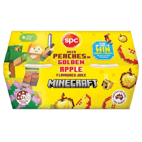 SPC Diced Peaches in Golden Apple Juice 4pk
