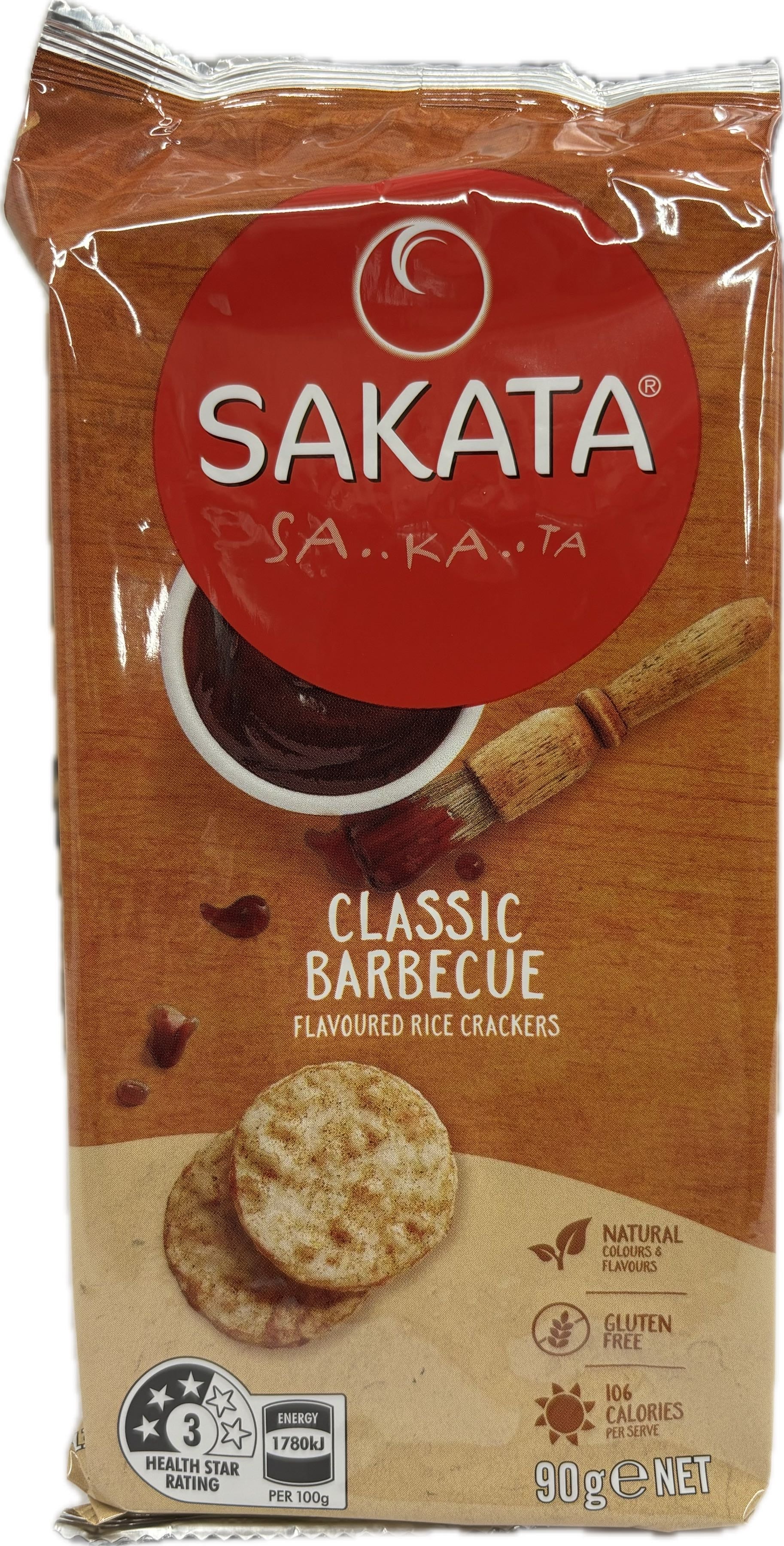 Sakata BBQ Rice Crackers 90g