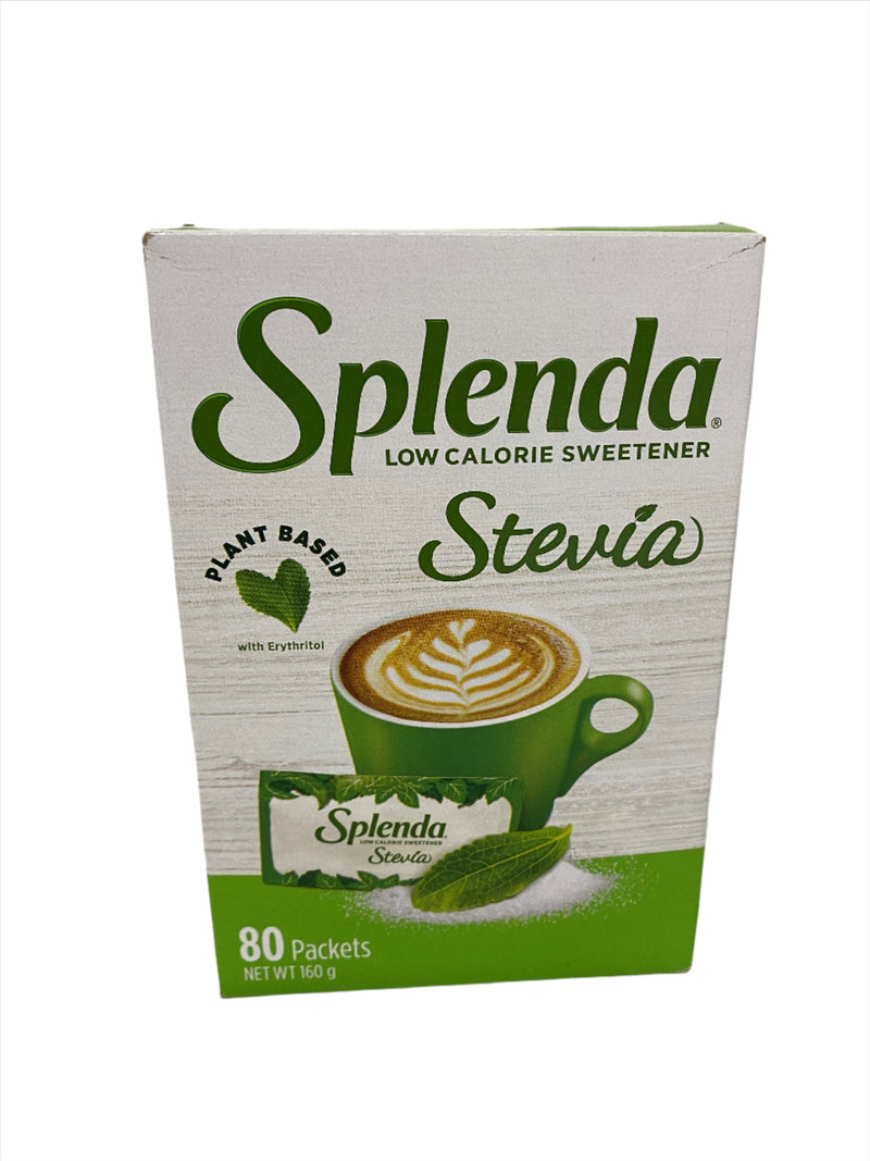 Splenda Stevia Low Calorie Sweetener 80 Packets 160g