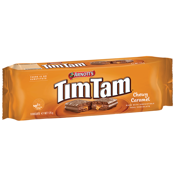 Arnott's Tim Tam Chewy Caramel 175g