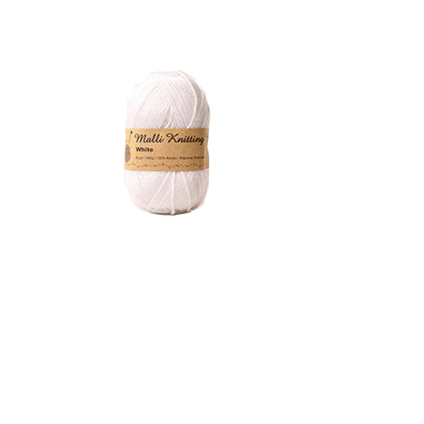 Acrylic Pure White Wool 100g