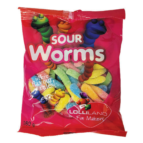 Lolliland Sour Worms 180g