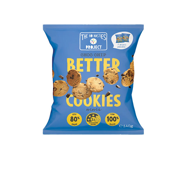 2 for $5 - The No Nasties Choc Chip Cookies 7pk 140g