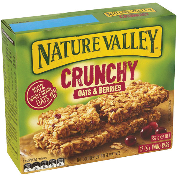 Nature Valley Crunchy Oats & Berries Bars 6pk 252g