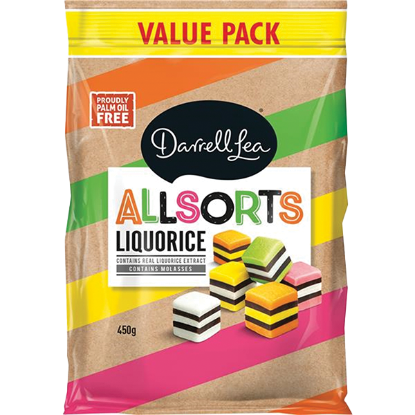 Darrell Lea Liquorice Allsorts Value Pack 470g